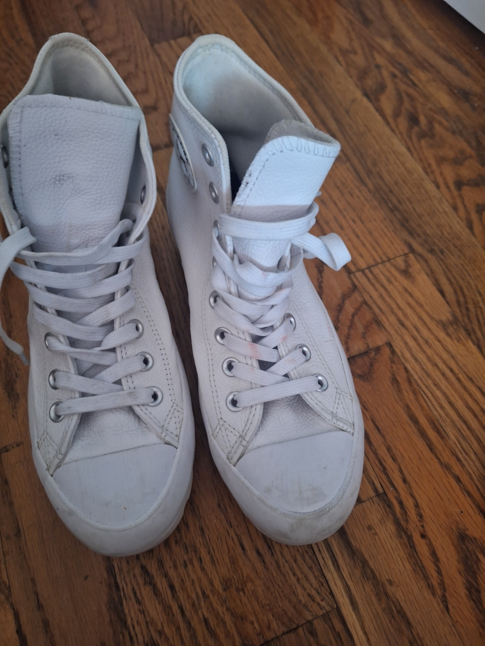 White High-Top Sneakers